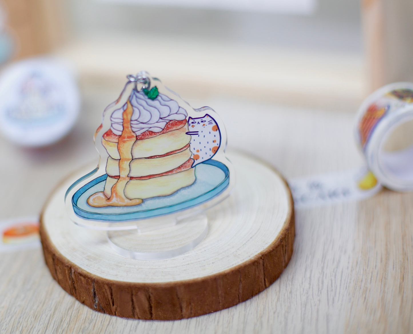 小籠包的美食手帳 立牌鎖匙扣