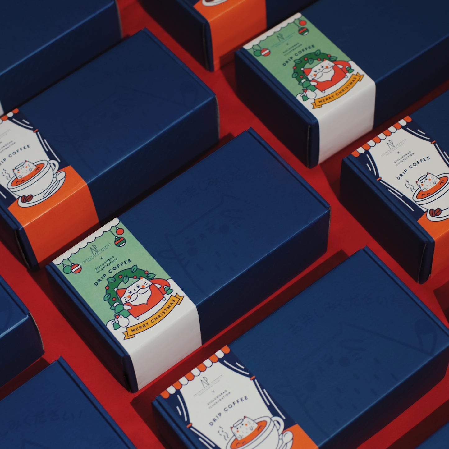 小籠貓 咖啡聖誕咭禮盒
